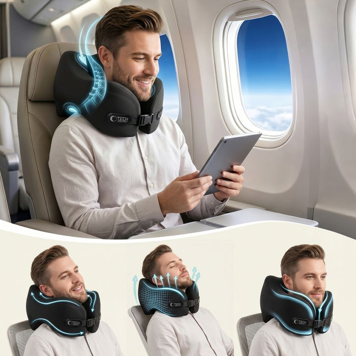 Възглавница за пътуване Tech-Protect ComfortRest - черна