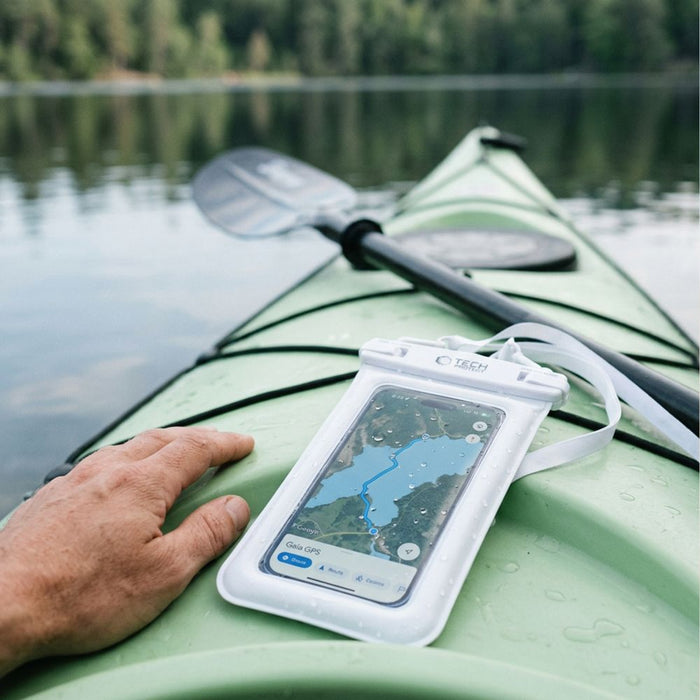 Водоустойчив калъф Tech-Protect UWC7 6.9" - бял