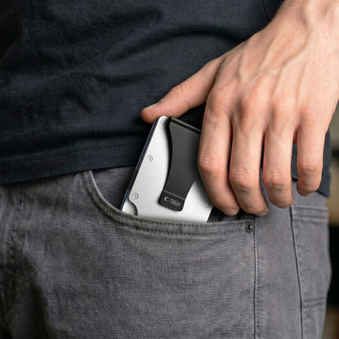 Портфейл Tech-Protect Thorn RFID - сребрист