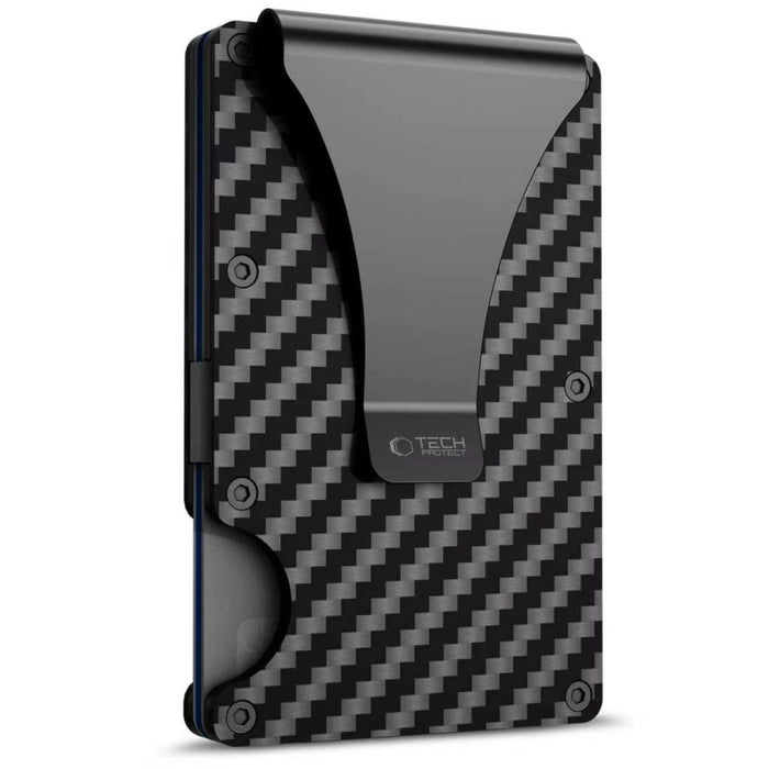 Портфейл Tech-Protect Thorn RFID Carbon - черен