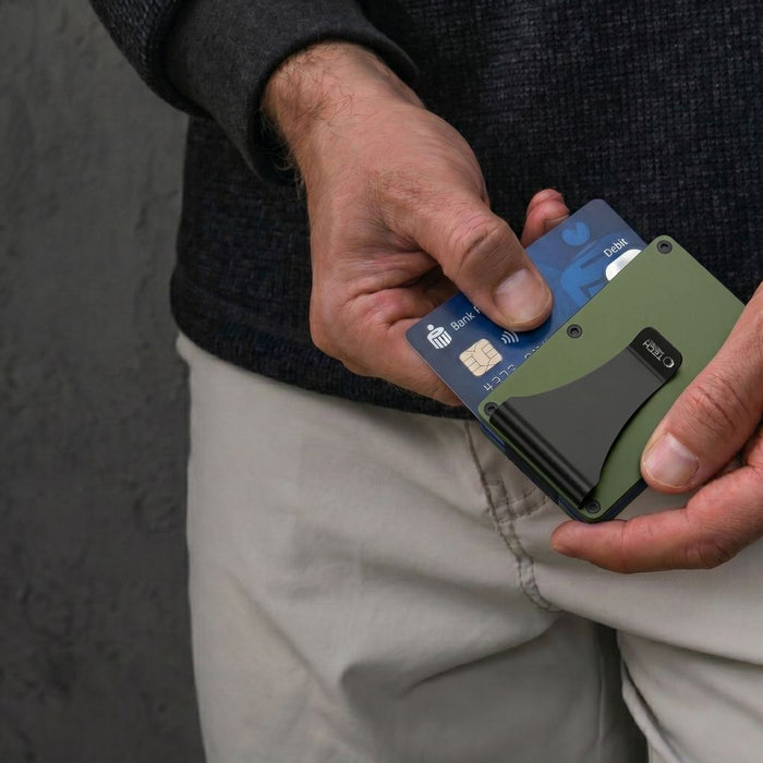 Портфейл Tech-Protect Thorn RFID - зелен
