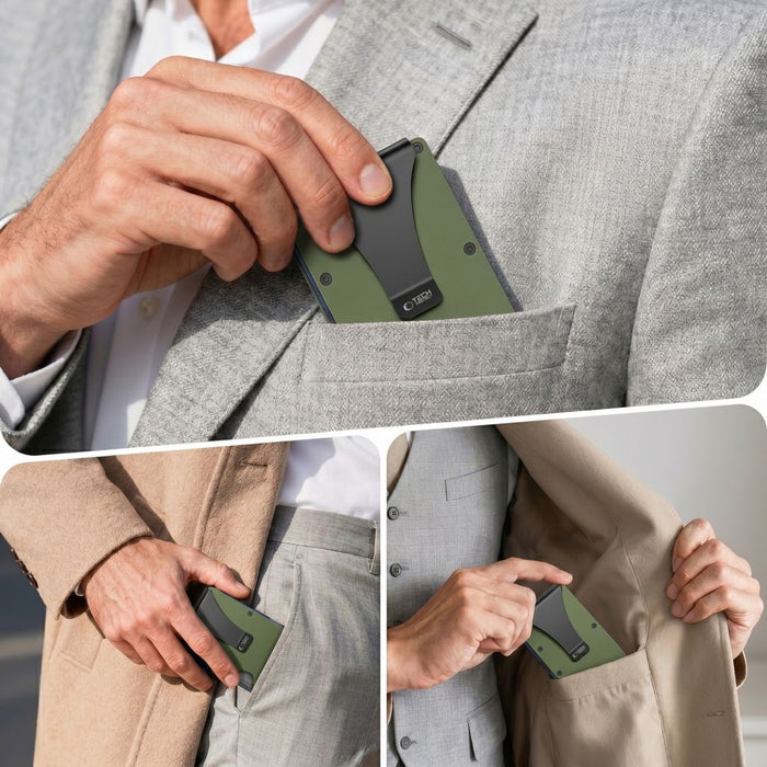 Портфейл Tech-Protect Thorn RFID - зелен