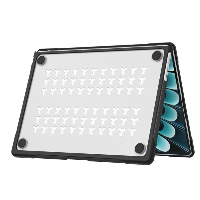 Калъф Tech-Protect Velar за MacBook Air 13" 2023 / 2024 / 2025 / 2026 - Прозрачен черен