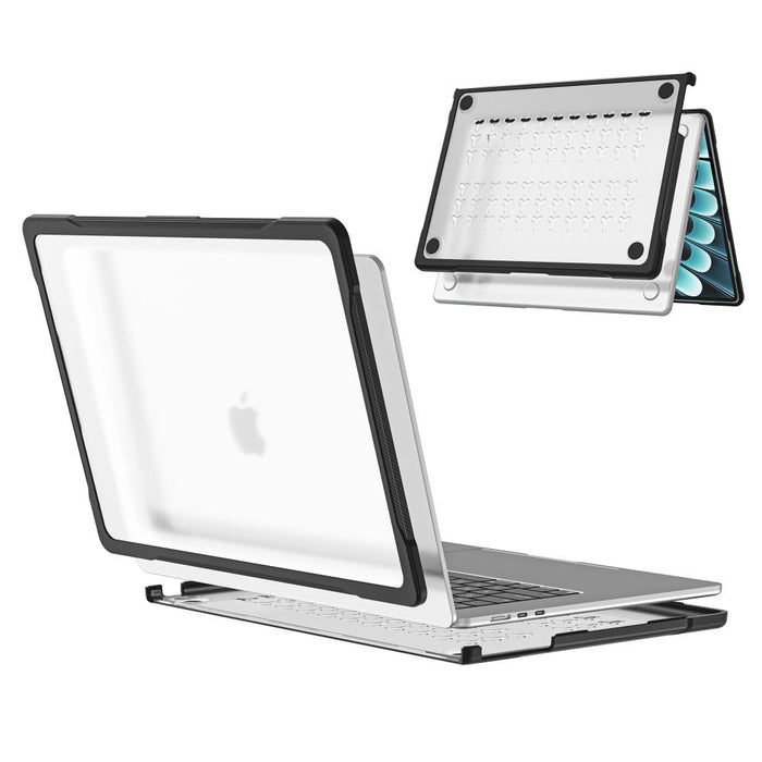 Калъф Tech-Protect Velar за MacBook Air 15" 2023 / 2024 / 2025 / 2026 - Прозрачен черен