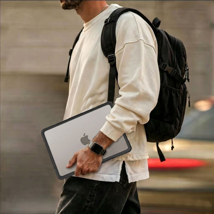 Калъф Tech-Protect Velar за MacBook Pro 14" 2021 / 2023 / 2025 / 2026 - Прозрачен черен