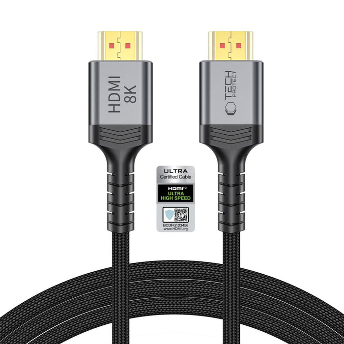 Tech-Protect UltraBoost HDMI 2.1 4K 120HZ / 8K 60HZ кабел 200 см - черен