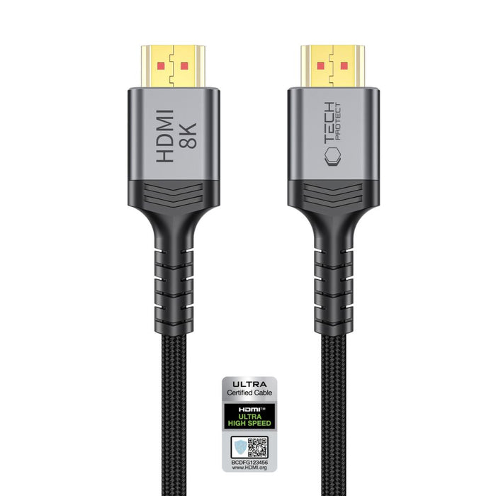 Tech-Protect UltraBoost HDMI 2.1 4K 120HZ / 8K 60HZ кабел 200 см - черен