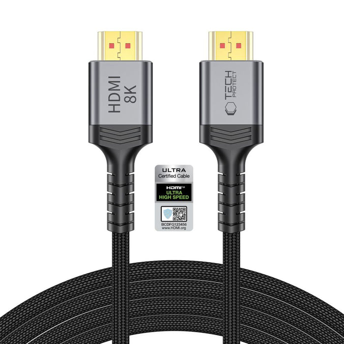 Tech-Protect UltraBoost HDMI 2.1 4K 120HZ / 8K 60HZ кабел 300 см - черен
