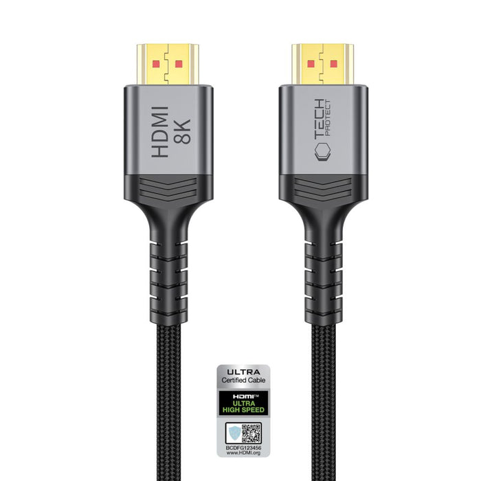 Tech-Protect UltraBoost HDMI 2.1 4K 120HZ / 8K 60HZ кабел 100 см - черен