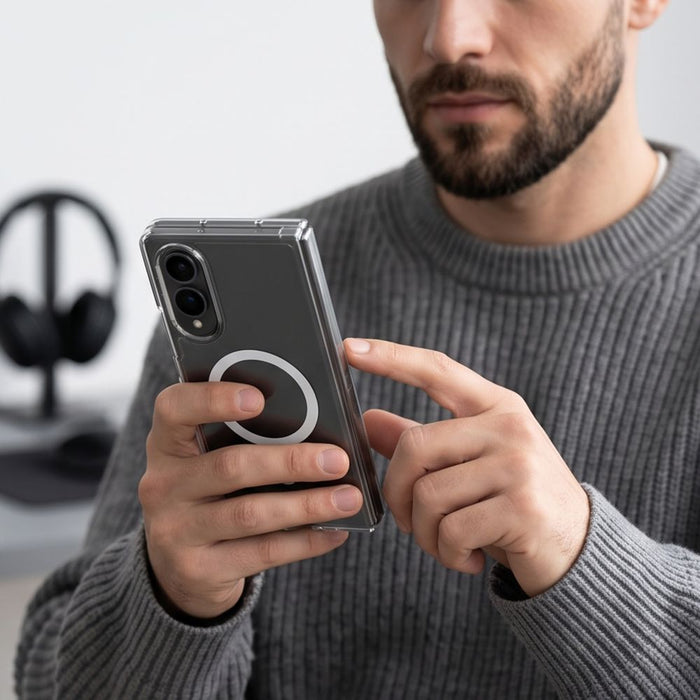 Tech-Protect FlexAir Hybrid MagSafe калъф за Samsung Galaxy Z Fold 8 - прозрачен