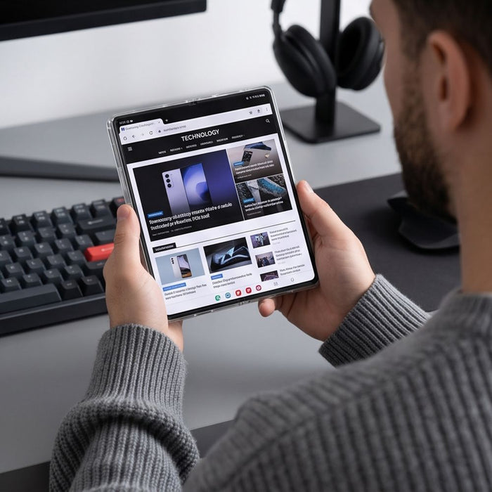 Tech-Protect FlexAir Hybrid MagSafe калъф за Samsung Galaxy Z Fold 8 - прозрачен