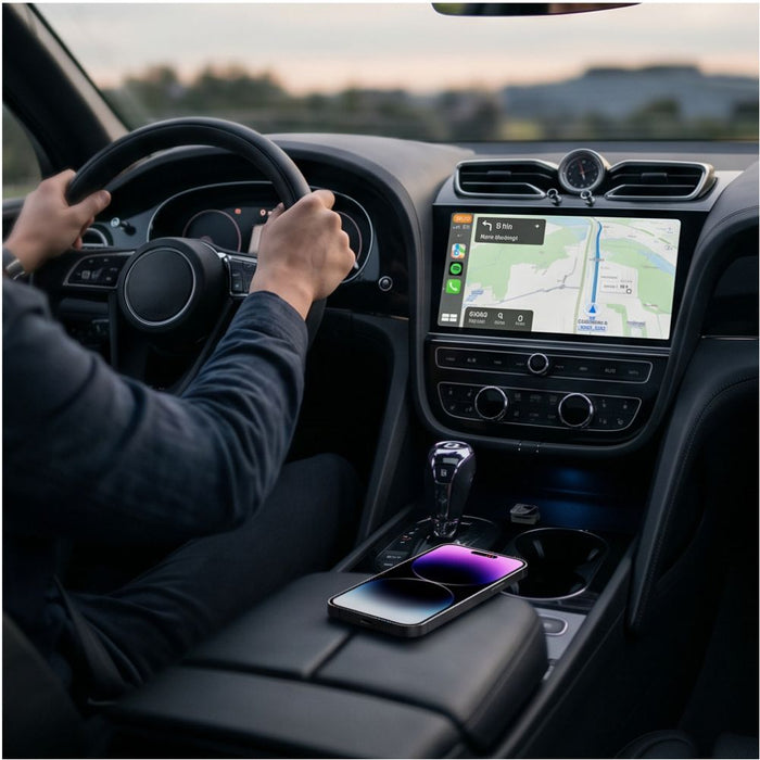 Tech-Protect Ultraboost CA01 USB Bluetooth 5.4 Apple CarPlay / Android Auto адаптер - черен