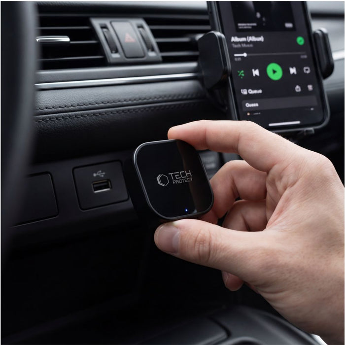 Tech-Protect Ultraboost CA01 USB Bluetooth 5.4 Apple CarPlay / Android Auto адаптер - черен