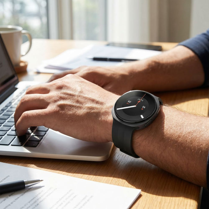 Силиконова каишка Tech-Protect Evo за Samsung Galaxy Watch 40/44/46 мм - черна