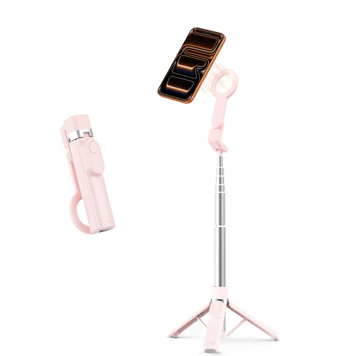 Tech-Protect L11S MagSafe Bluetooth селфи стик - розов