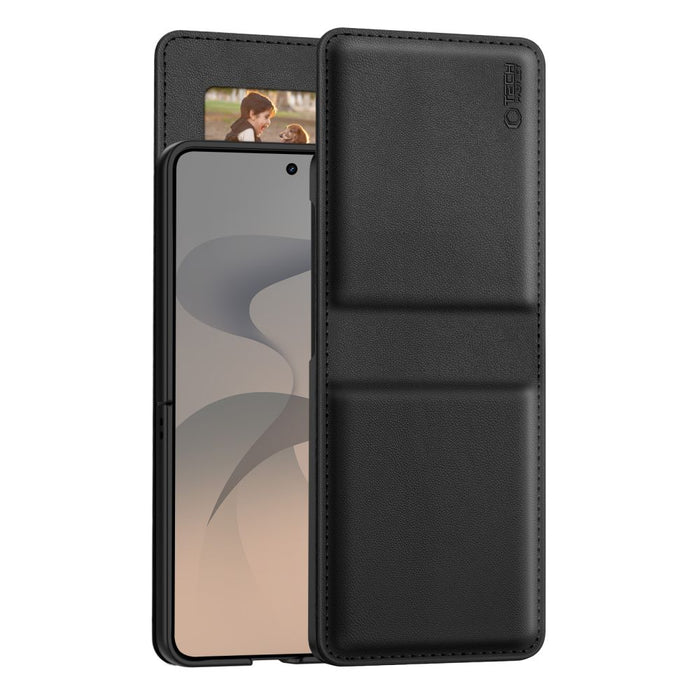 Калъф-портфейл Tech-Protect за Samsung Galaxy Z Flip 8 - черен