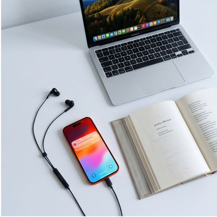 Tech-Protect Ultraboost Core G3 USB-C кабелни слушалки - черни