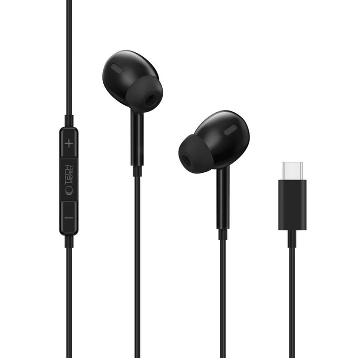 Tech-Protect Ultraboost Core G3 USB-C кабелни слушалки - черни