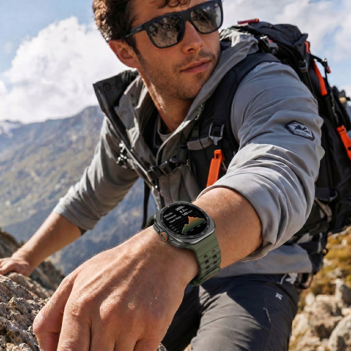 Tech-Protect Iconband Pro за Samsung Galaxy Watch Ultra 47mm - зелен/черен