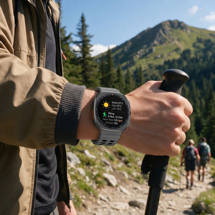 Tech-Protect Iconband Pro за Samsung Galaxy Watch Ultra 47mm - сив/черен
