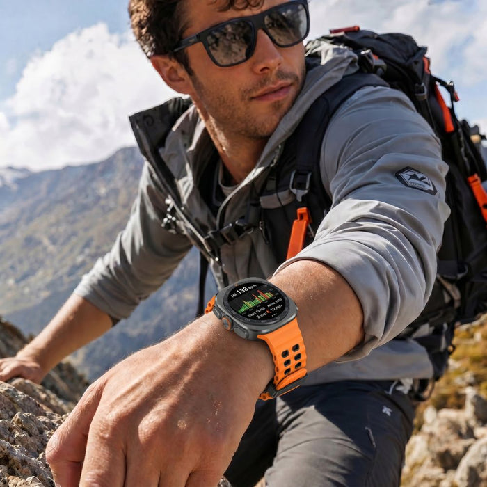 Tech-Protect Iconband Pro за Samsung Galaxy Watch Ultra 47mm - оранжев/черен