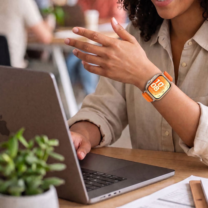 Каишка Tech-Protect Nylon Pro за Huawei Watch Fit 3/4/4 Pro/5/5 Pro - оранжева