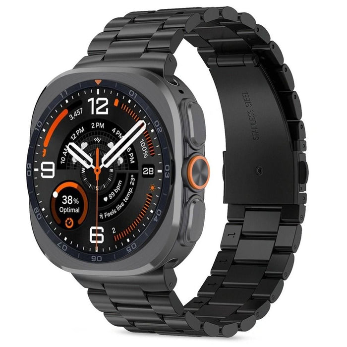 Каишка от неръждаема стомана Tech-Protect за Samsung Galaxy Watch Ultra 47mm - черна