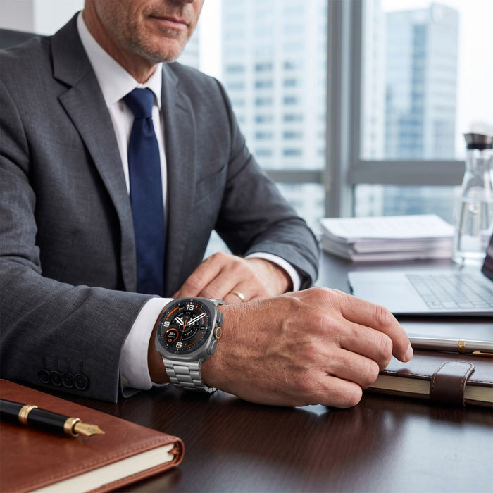 Каишка от неръждаема стомана Tech-Protect за Samsung Galaxy Watch Ultra 47mm - сребриста