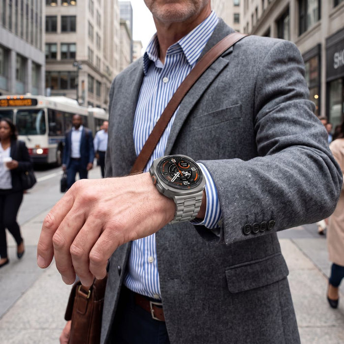Каишка от неръждаема стомана Tech-Protect за Samsung Galaxy Watch Ultra 47mm - сребриста