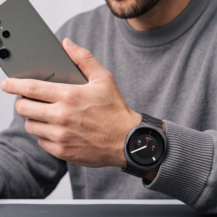 Гривна от неръждаема стомана Tech-Protect за Samsung Galaxy Watch 40/44/46 мм - черна