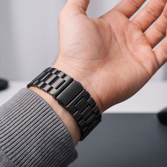 Гривна от неръждаема стомана Tech-Protect за Samsung Galaxy Watch 40/44/46 мм - черна