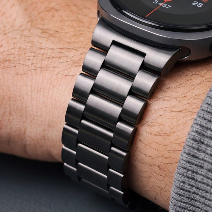 Гривна от неръждаема стомана Tech-Protect за Samsung Galaxy Watch 40/44/46 мм - черна