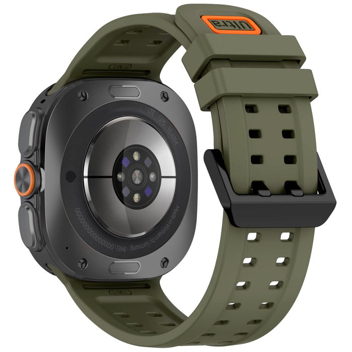 Силиконова каишка Tech-Protect Air за Samsung Galaxy Watch Ultra 47mm - маслиненозелена