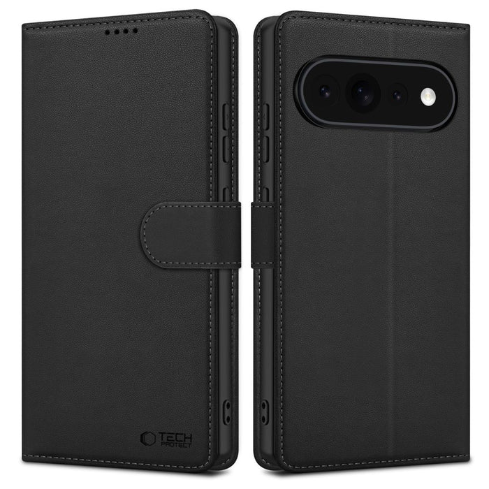 Калъф-портфейл Tech-Protect за Google Pixel 11 / 11 Pro - матово черен