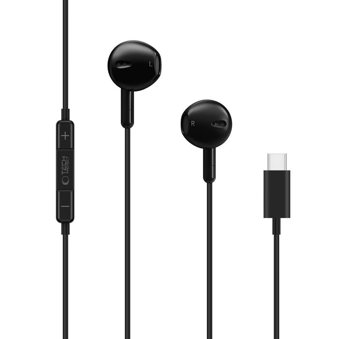 Tech-Protect Ultraboost Core G4 USB-C кабелни слушалки - черни
