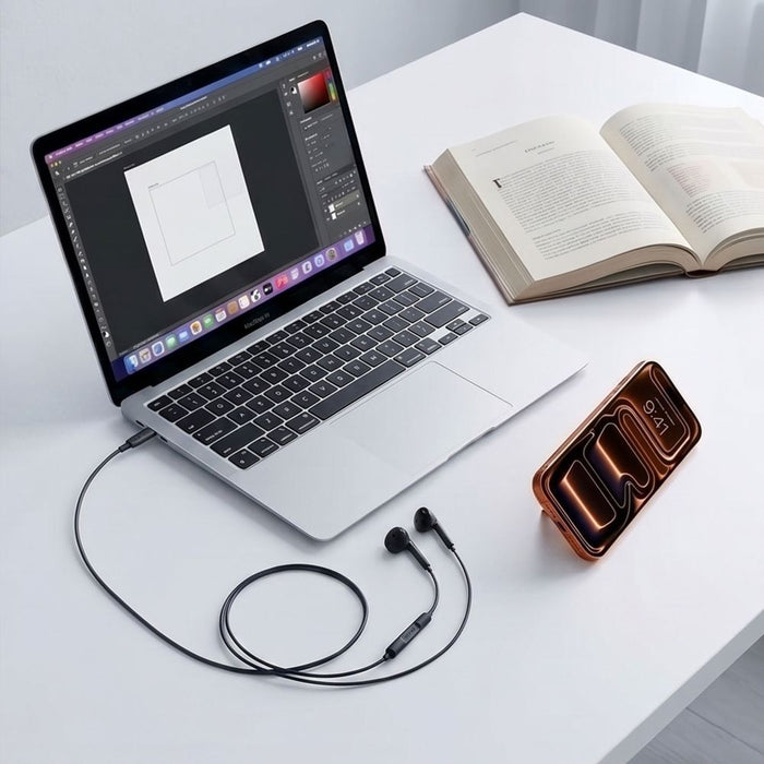 Tech-Protect Ultraboost Core G4 кабелни слушалки с мини жак - черни