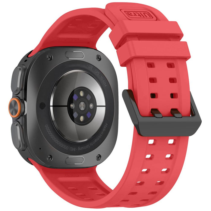 Силиконова каишка Tech-Protect Air за Samsung Galaxy Watch Ultra 47mm - червена