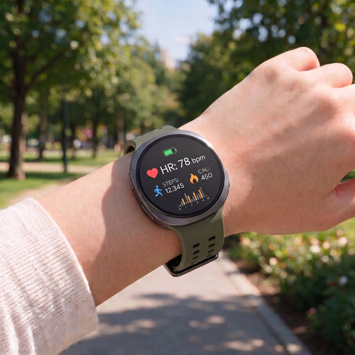 Силиконова каишка Tech-Protect Air за Samsung Galaxy Watch 40/44/46 мм - маслиненозелена