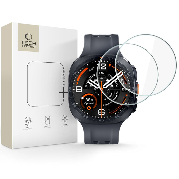 Tech-Protect Glass Fit+ 2 броя закалено стъкло за Samsung Galaxy Watch Ultra 2 2026 47mm