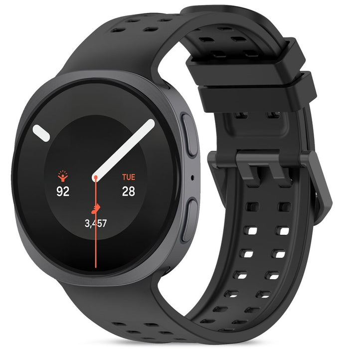 Силиконова каишка Tech-Protect Air за Samsung Galaxy Watch 40/44/46 мм - черна