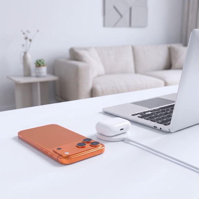 Безжично зарядно Tech-Protect A54 MagSafe 25W QI2.2 - бяло