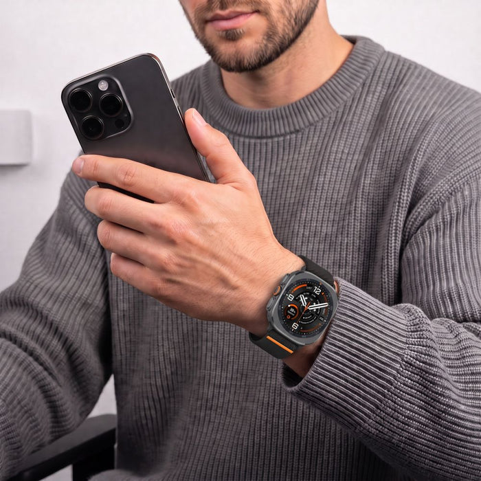 Найлонова закопчалка Tech-Protect за Samsung Galaxy Watch Ultra 47mm - черна