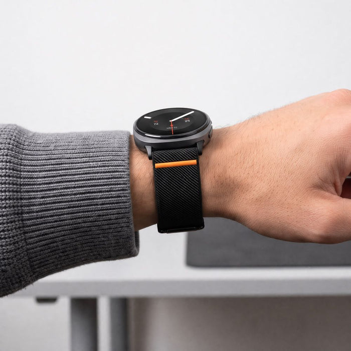 Каишка с найлонова закопчалка Tech-Protect за Samsung Galaxy Watch 40/44/46 мм - черна