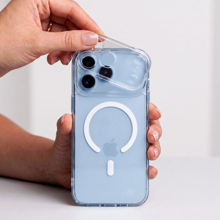 Калъф Tech-Protect MagPeak MagSafe CC за iPhone 18 Pro Max / 17 Pro Max - прозрачен