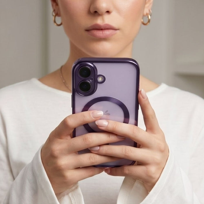 Кейс Tech-Protect MagFlex за iPhone 17 - прозрачен, лилав