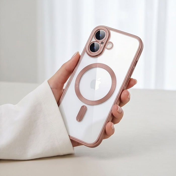 Кейс Tech-Protect MagFlex за iPhone 17 - прозрачен розов