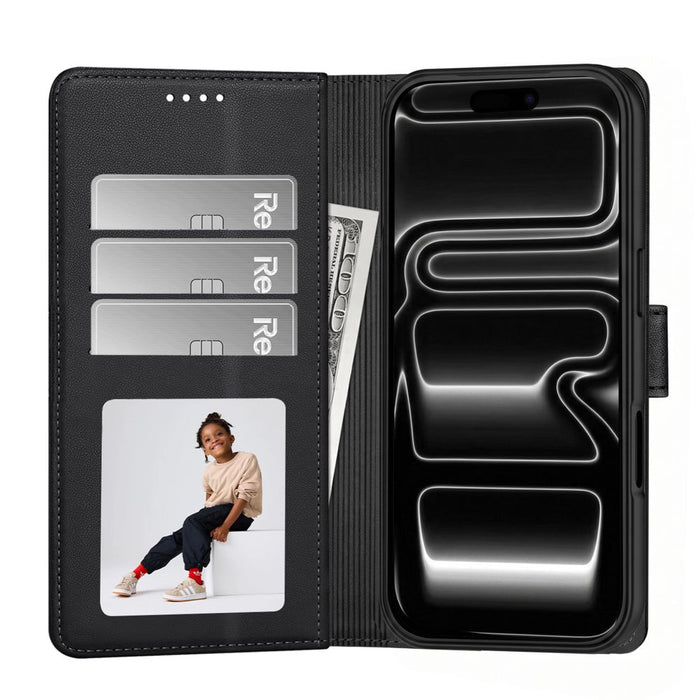 Калъф Tech-Protect Wallet MagSafe за iPhone 17 Pro Max / 18 Pro Max - матово черен