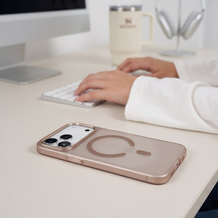 Кейс Tech-Protect MagZero MagSafe за iPhone 17 Pro / 18 Pro - кафяв матов