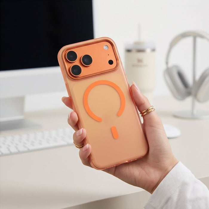 Кейс Tech-Protect MagZero MagSafe за iPhone 17 Pro Max / 18 Pro Max - матово оранжев