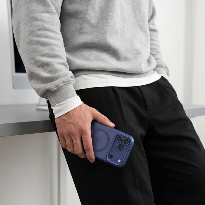 Кейс Tech-Protect MagZero MagSafe за iPhone 17 Pro Max / 18 Pro Max - матово тъмносиньо